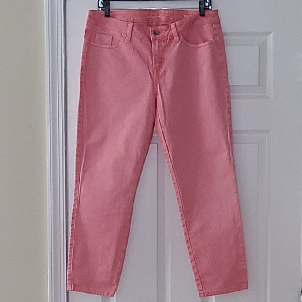 NWOT Guess Pink Brittney Cropped Denim Jean Womens 32